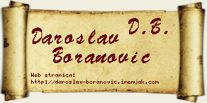 Daroslav Boranović vizit kartica